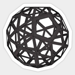 gmtrx lawal skeletal snub dodecahedron Sticker